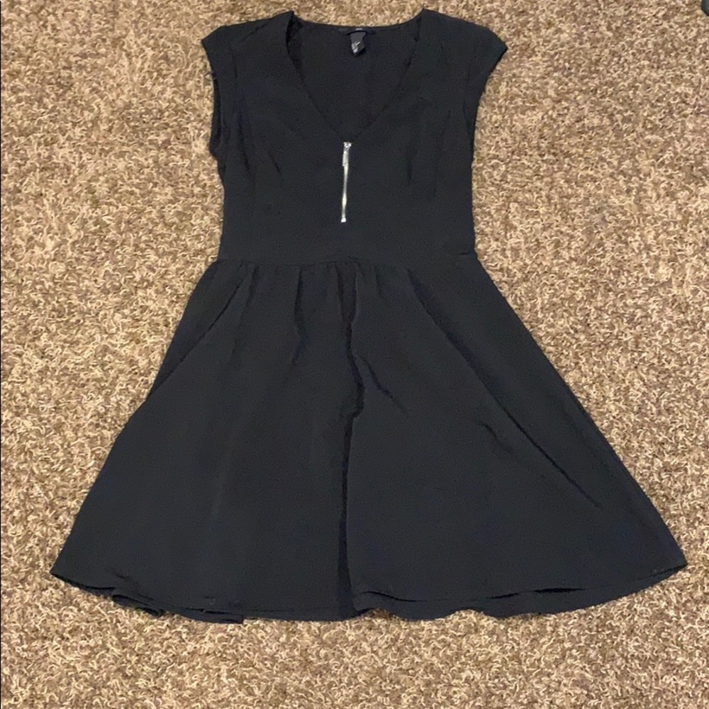 Black Mini No Sleeve Dress